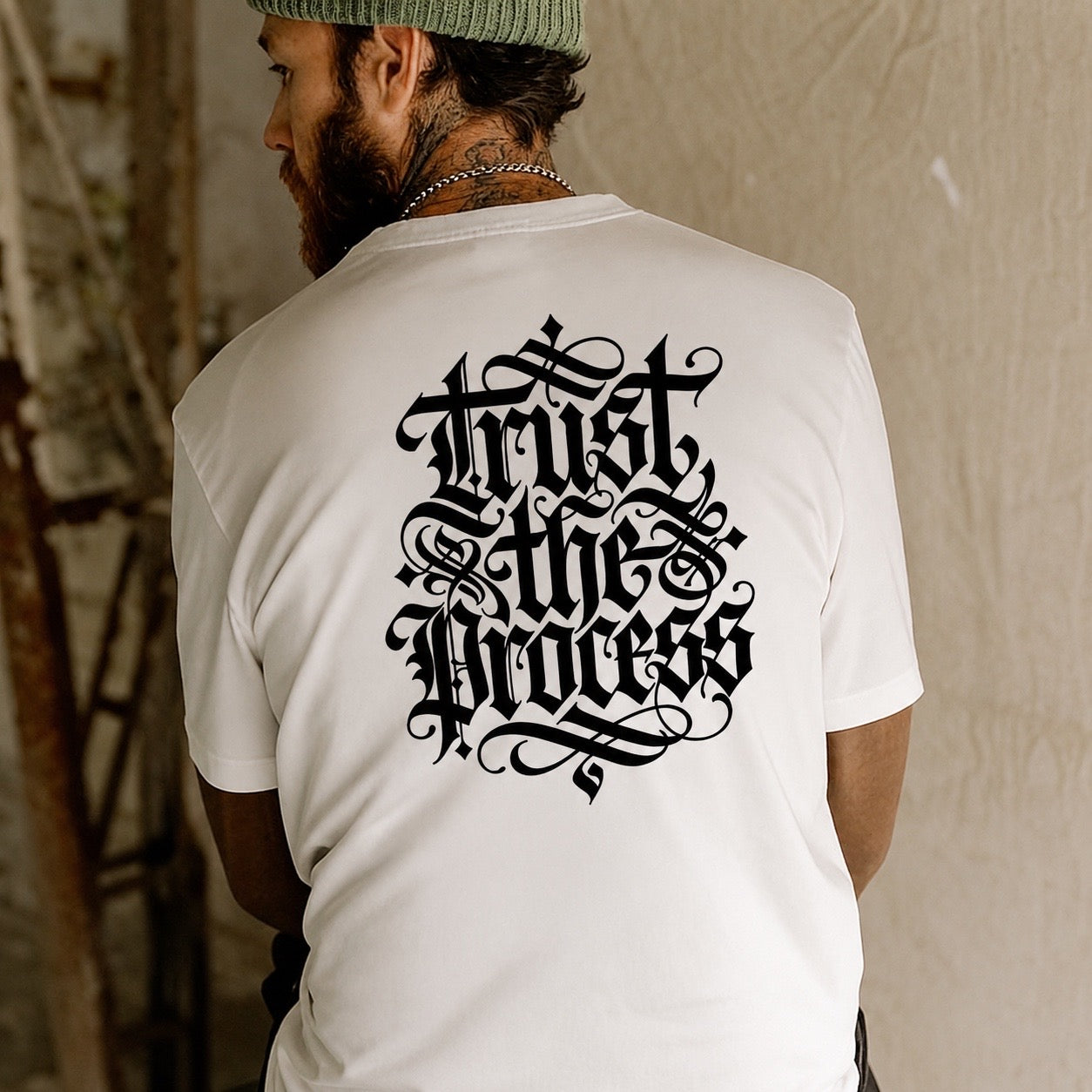 Trust the Process Champions 2026 Graphic T-Shirt – Gothic football fan Tee - logo on back