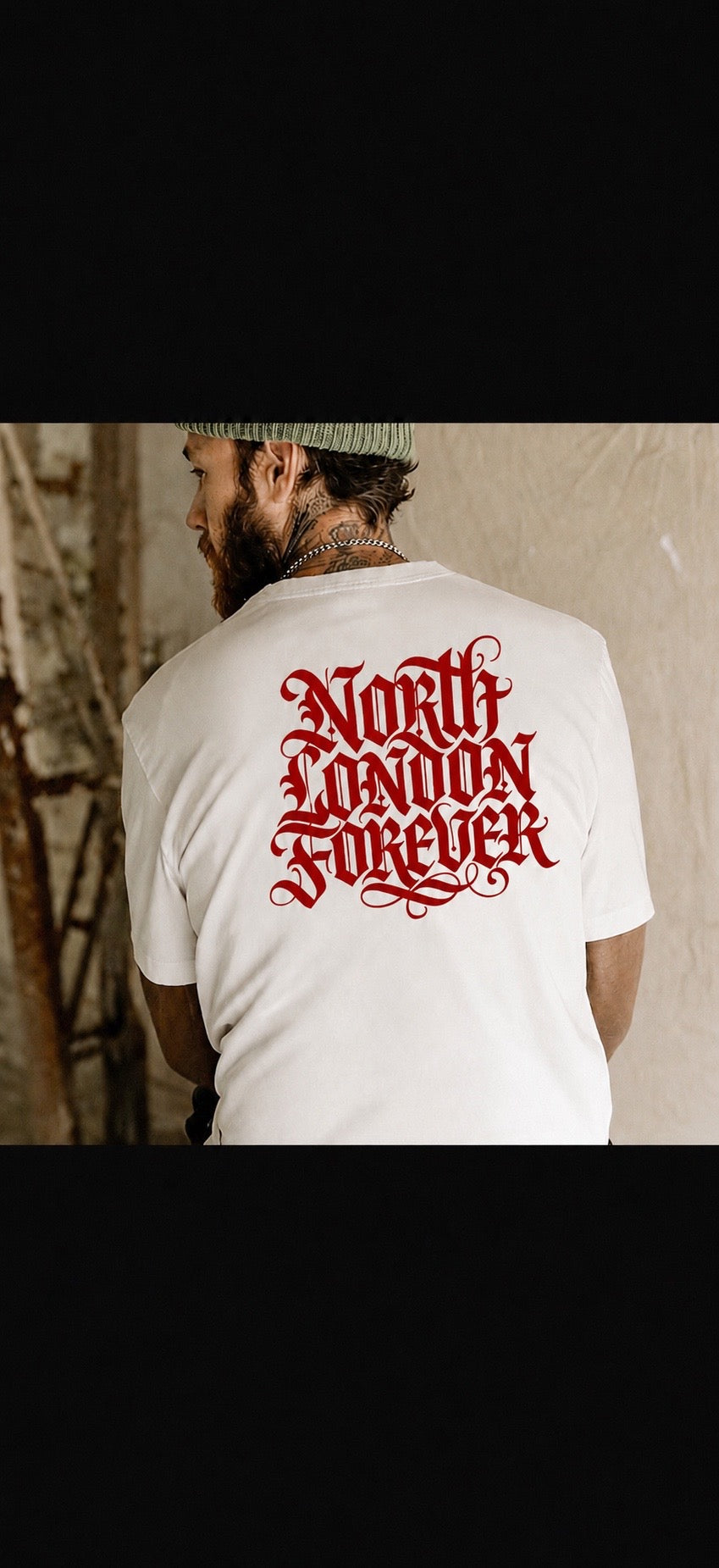 North London forever - statement back print tee