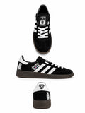 Black Northern soul inspired custom trainers